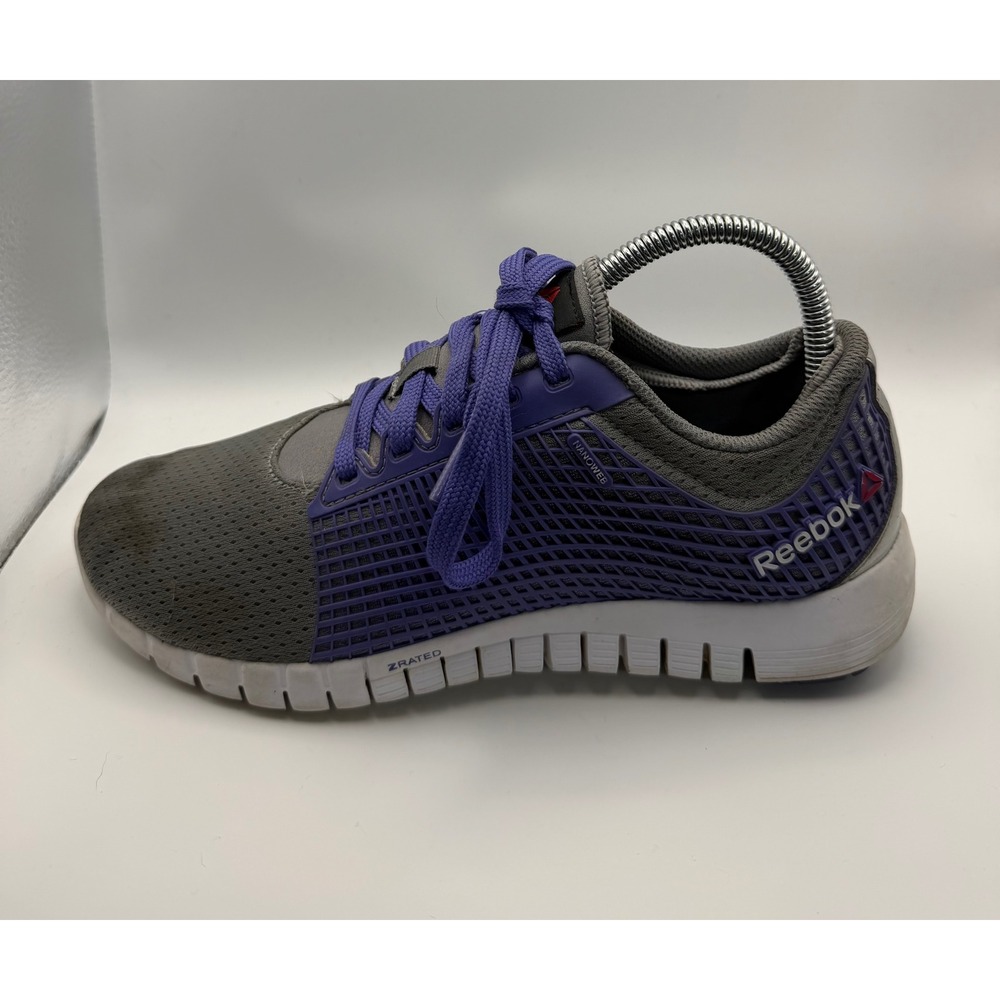 Reebok ZQuick Dash Women 7.5 Purple Grey Good V60319 Nanoweb Running Shoes